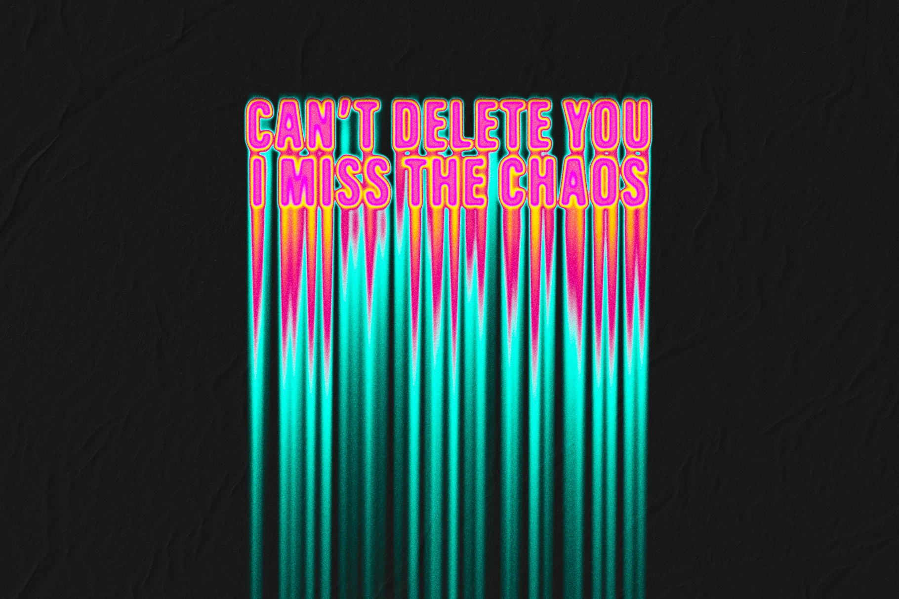 Colorful Melting Text Effect