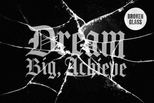 Broken Glass Text & Logo Effect