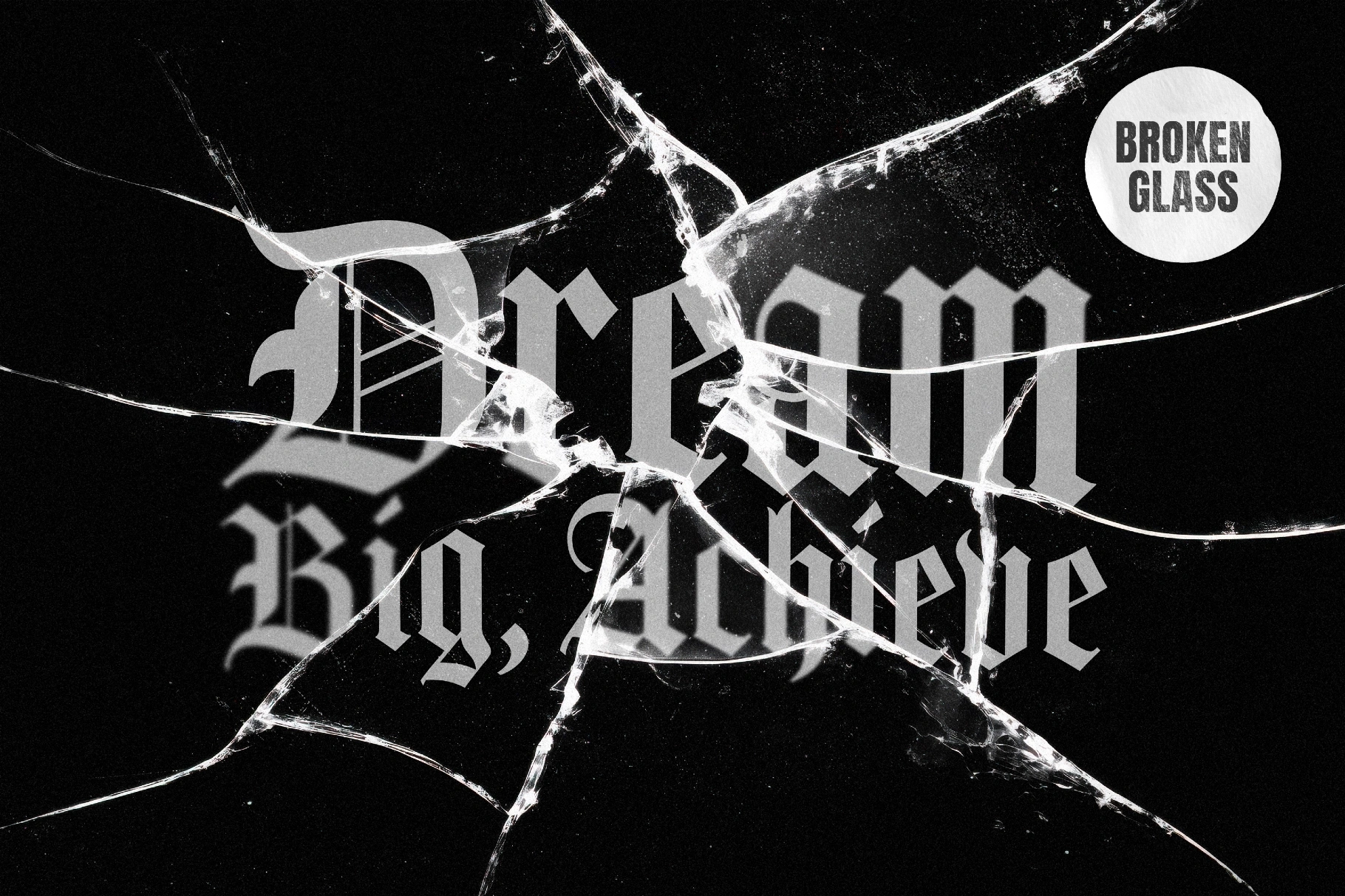 Broken Glass Text & Logo Effect