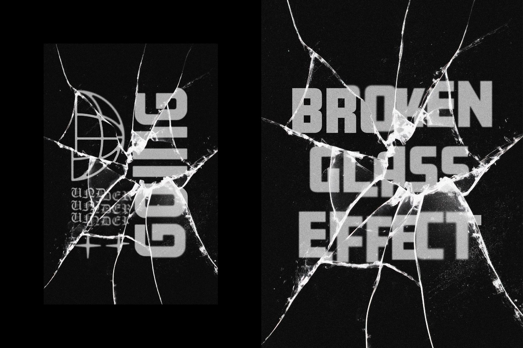 Broken Glass Text & Logo Effect