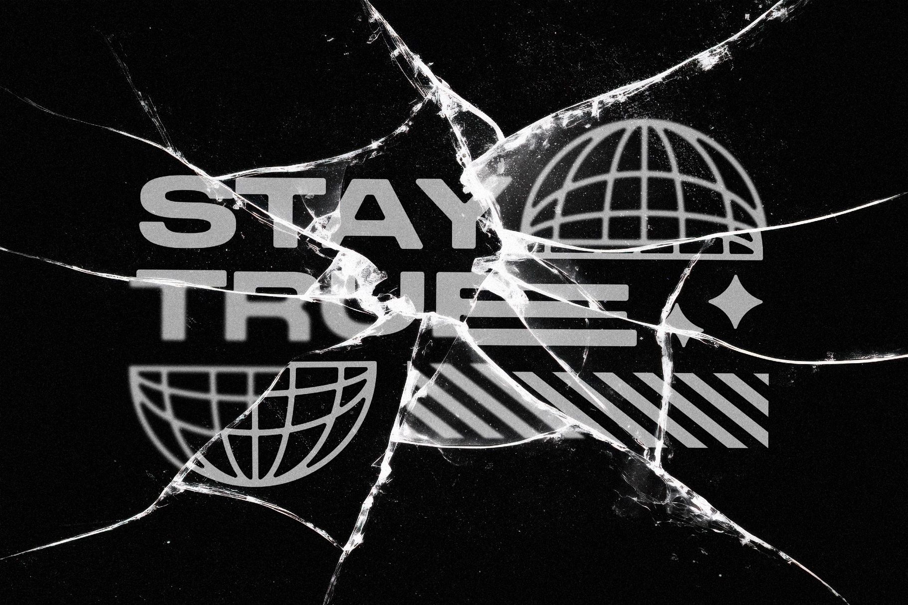 Broken Glass Text & Logo Effect