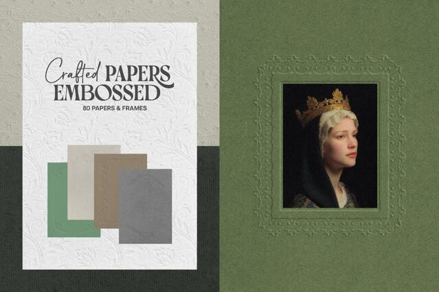 Crafted Embossed Papers & Frames