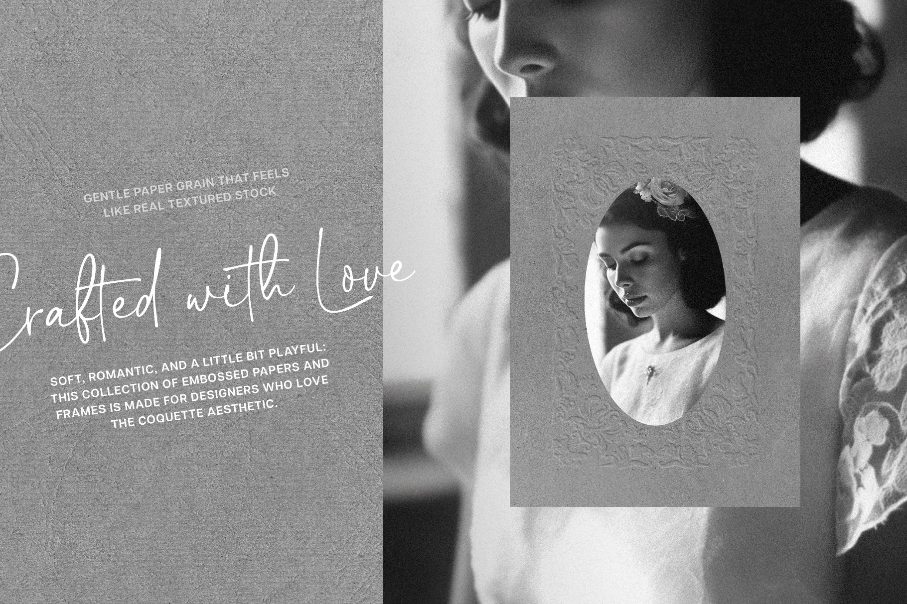 Crafted Embossed Papers & Frames