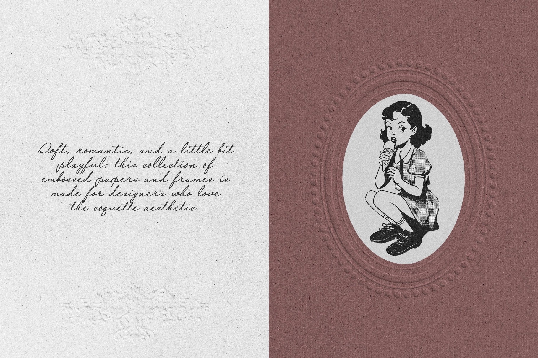 Crafted Embossed Papers & Frames