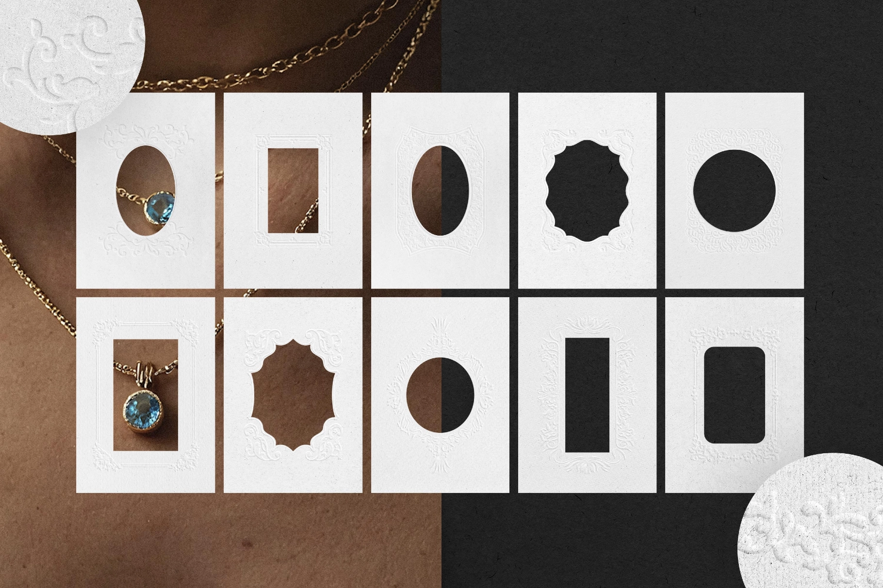 Crafted Embossed Papers & Frames