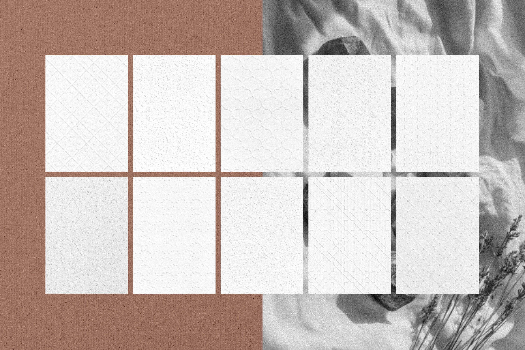 Crafted Embossed Papers & Frames