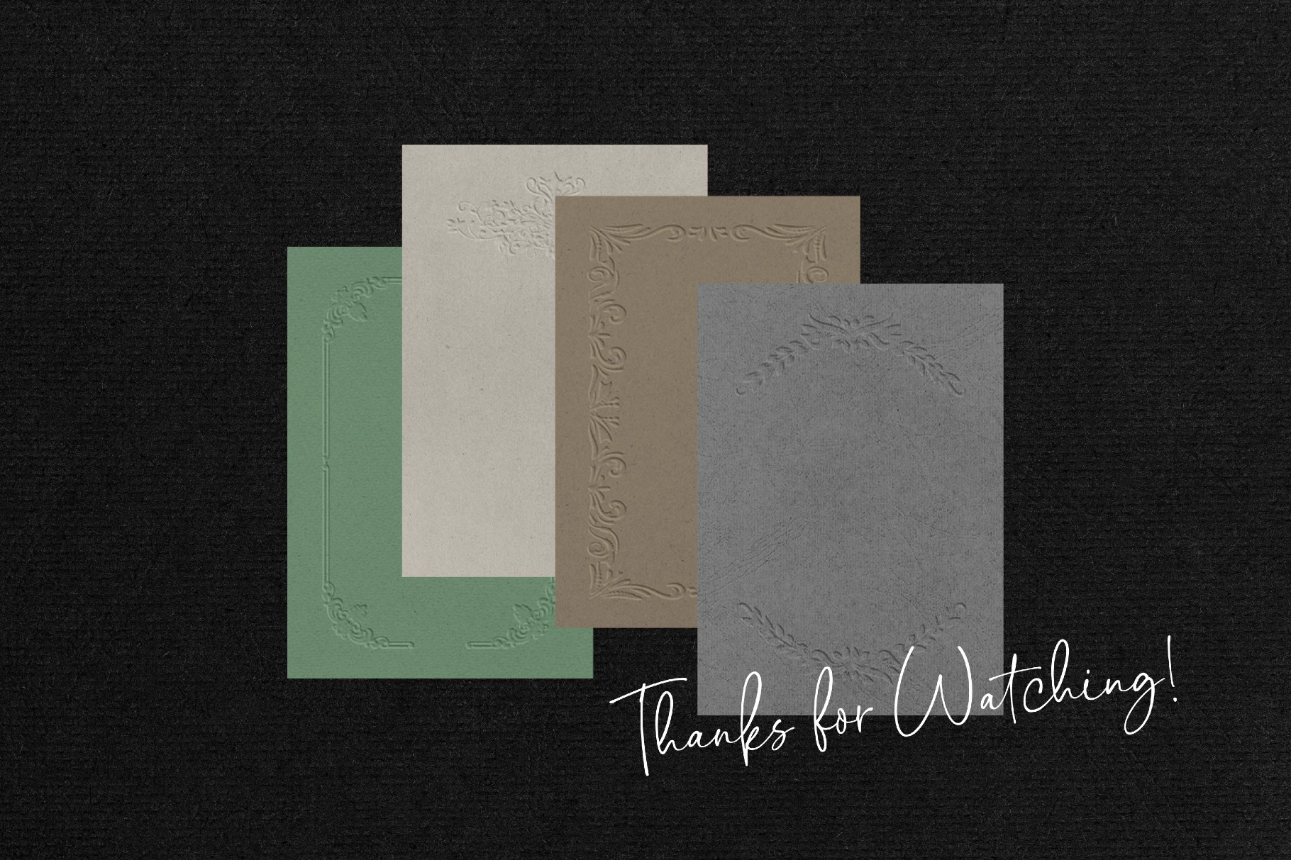 Crafted Embossed Papers & Frames