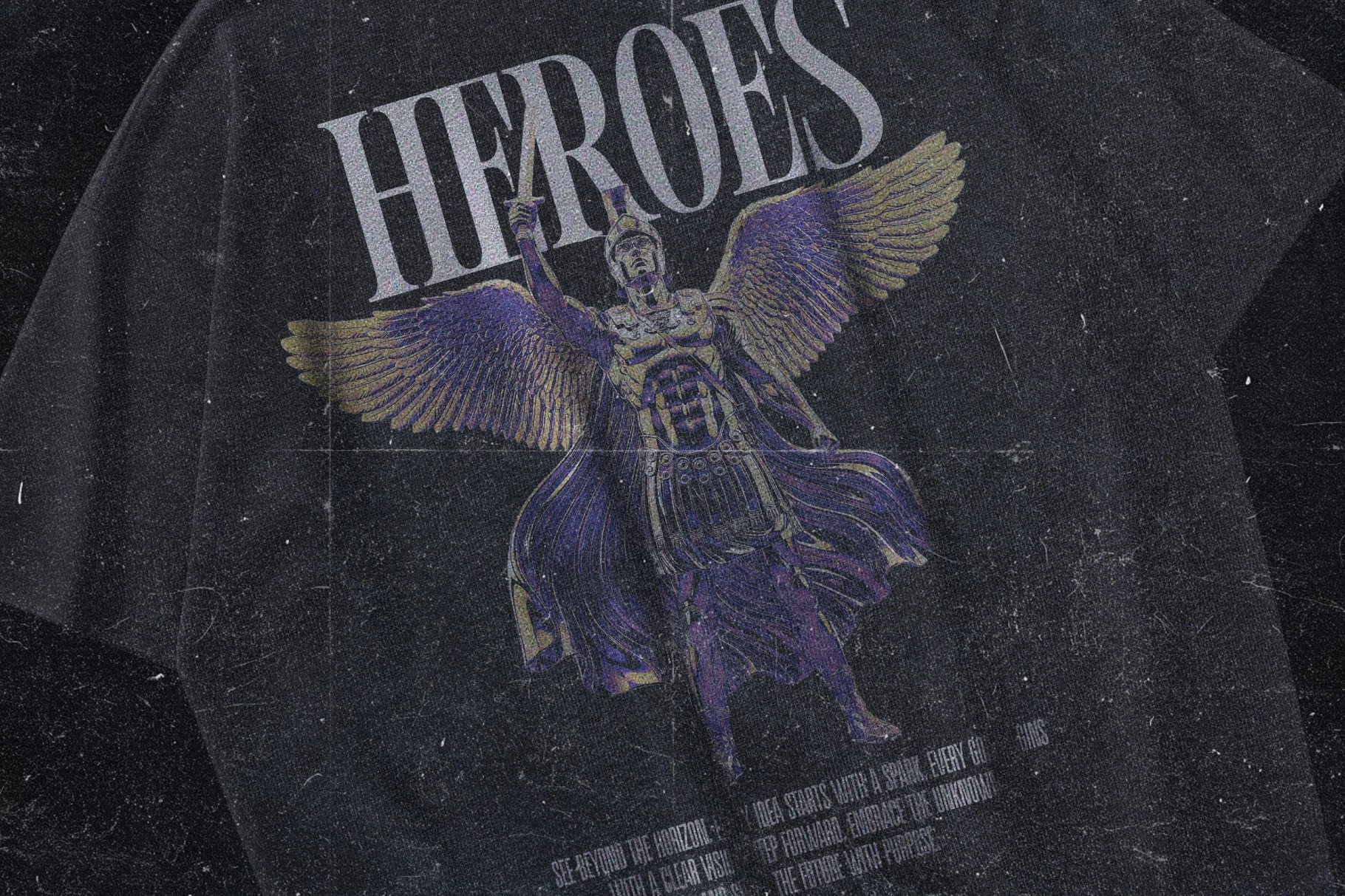 Chromatic Metal Statue PNG Collection