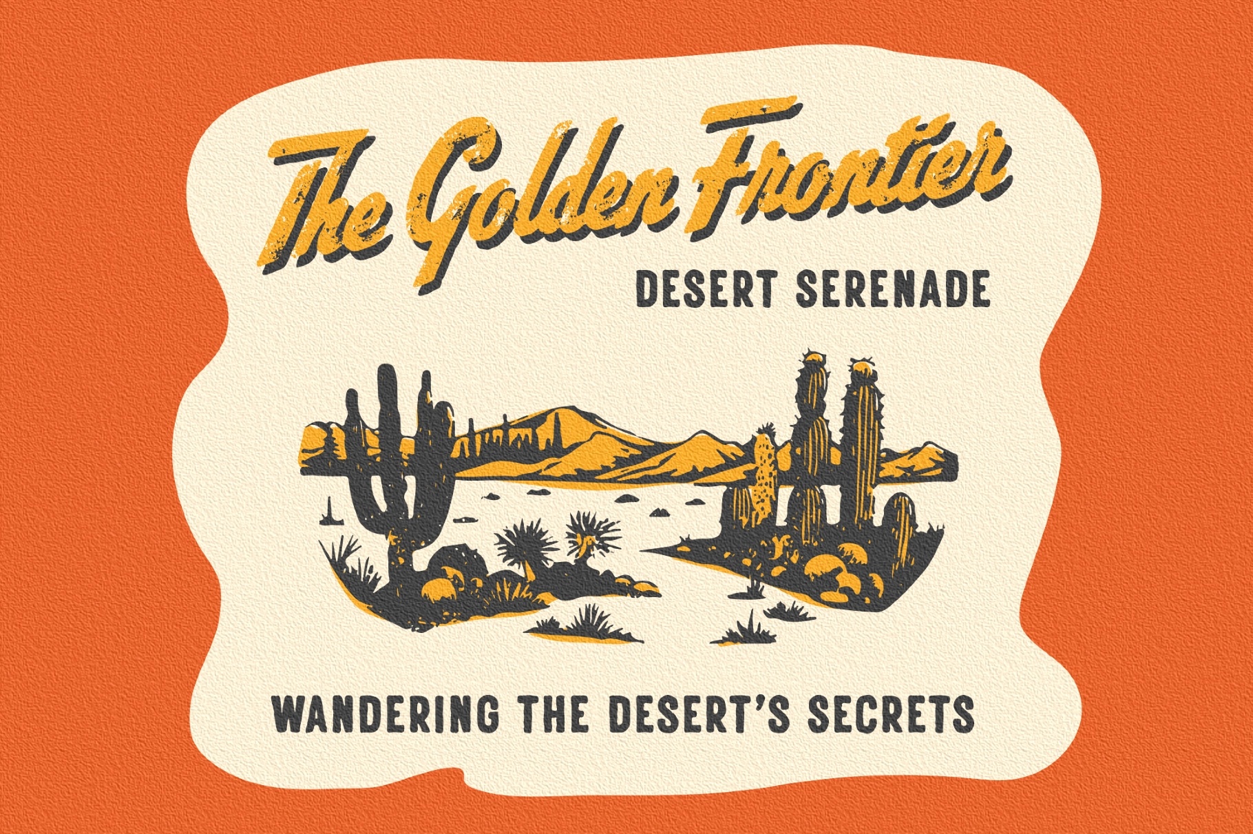 Fendesert - Vintage Stamp Font