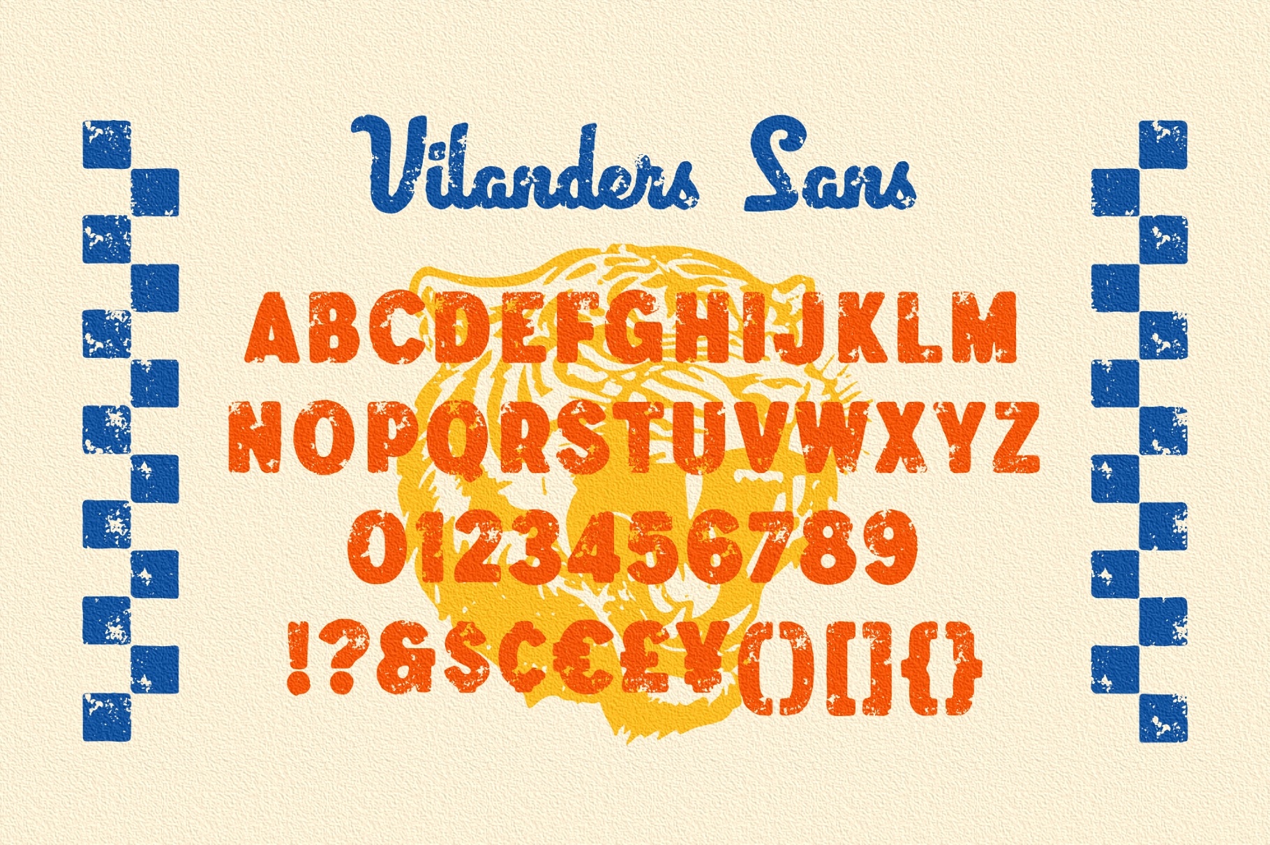Vilanders - Vintage Stamp Font