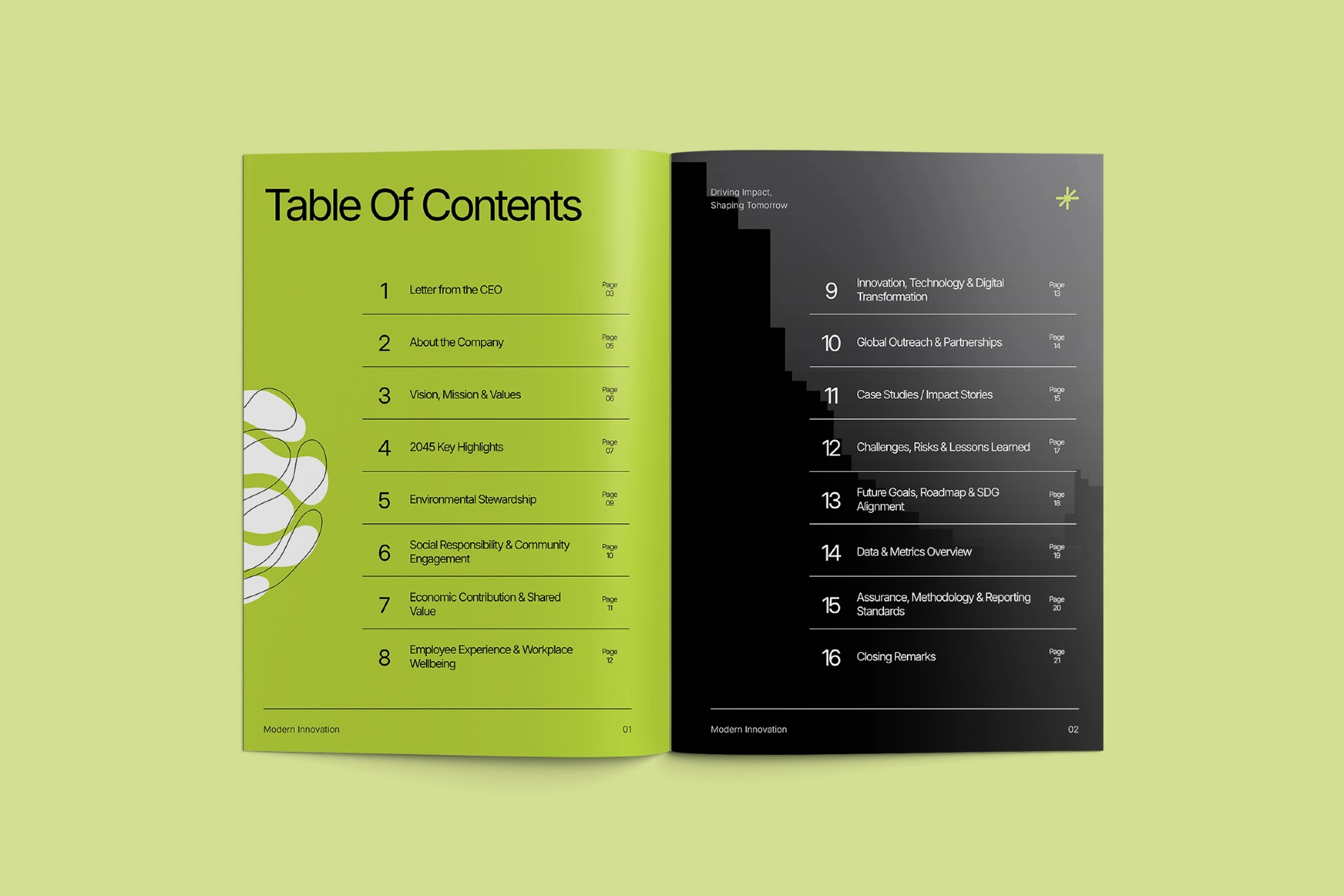 Humma - Minimalist Impact Report Template