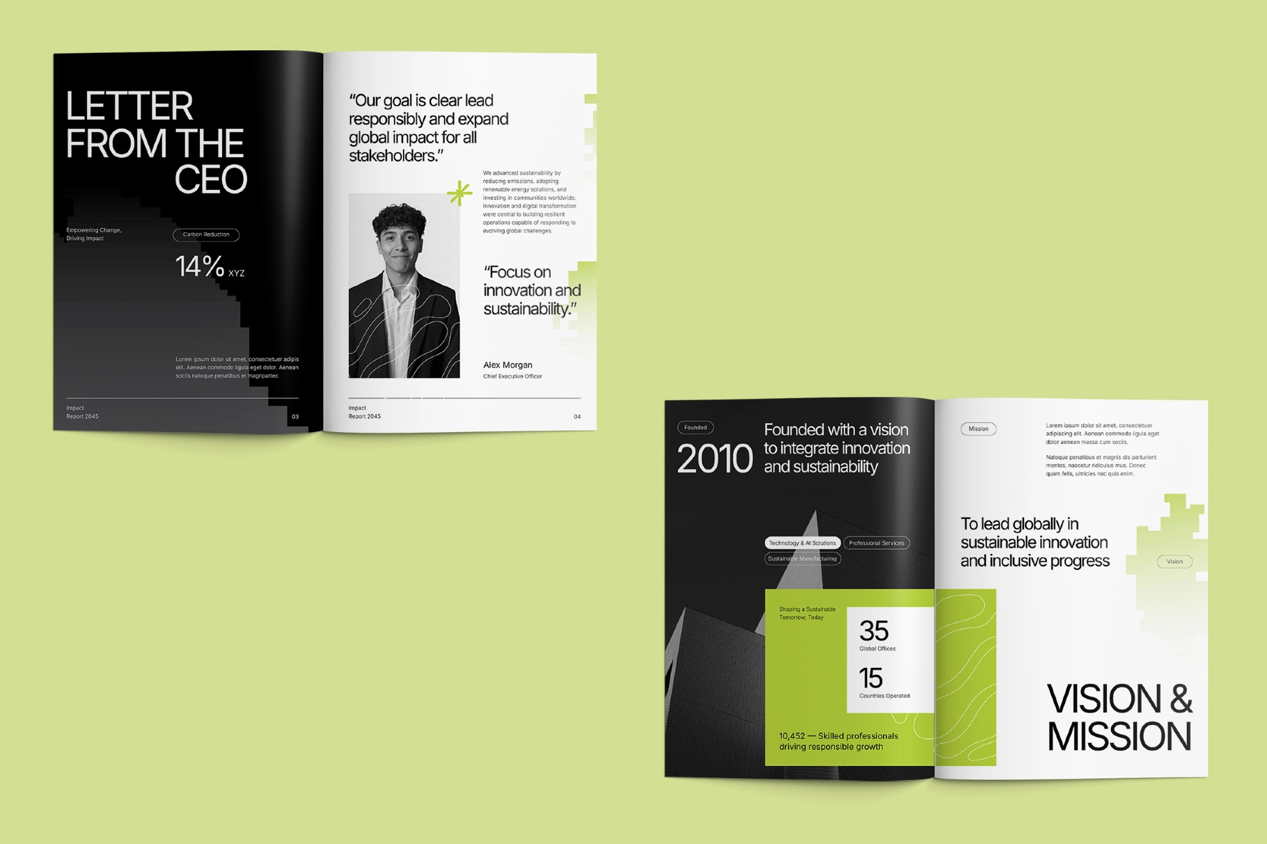 Humma - Minimalist Impact Report Template