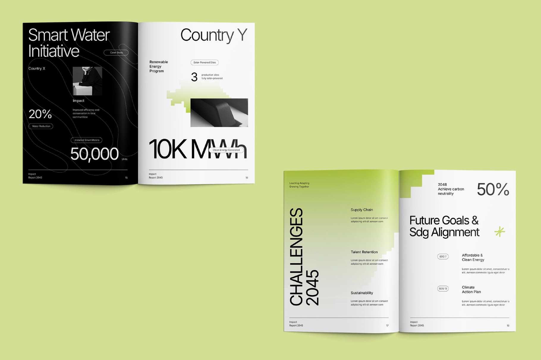 Humma - Minimalist Impact Report Template