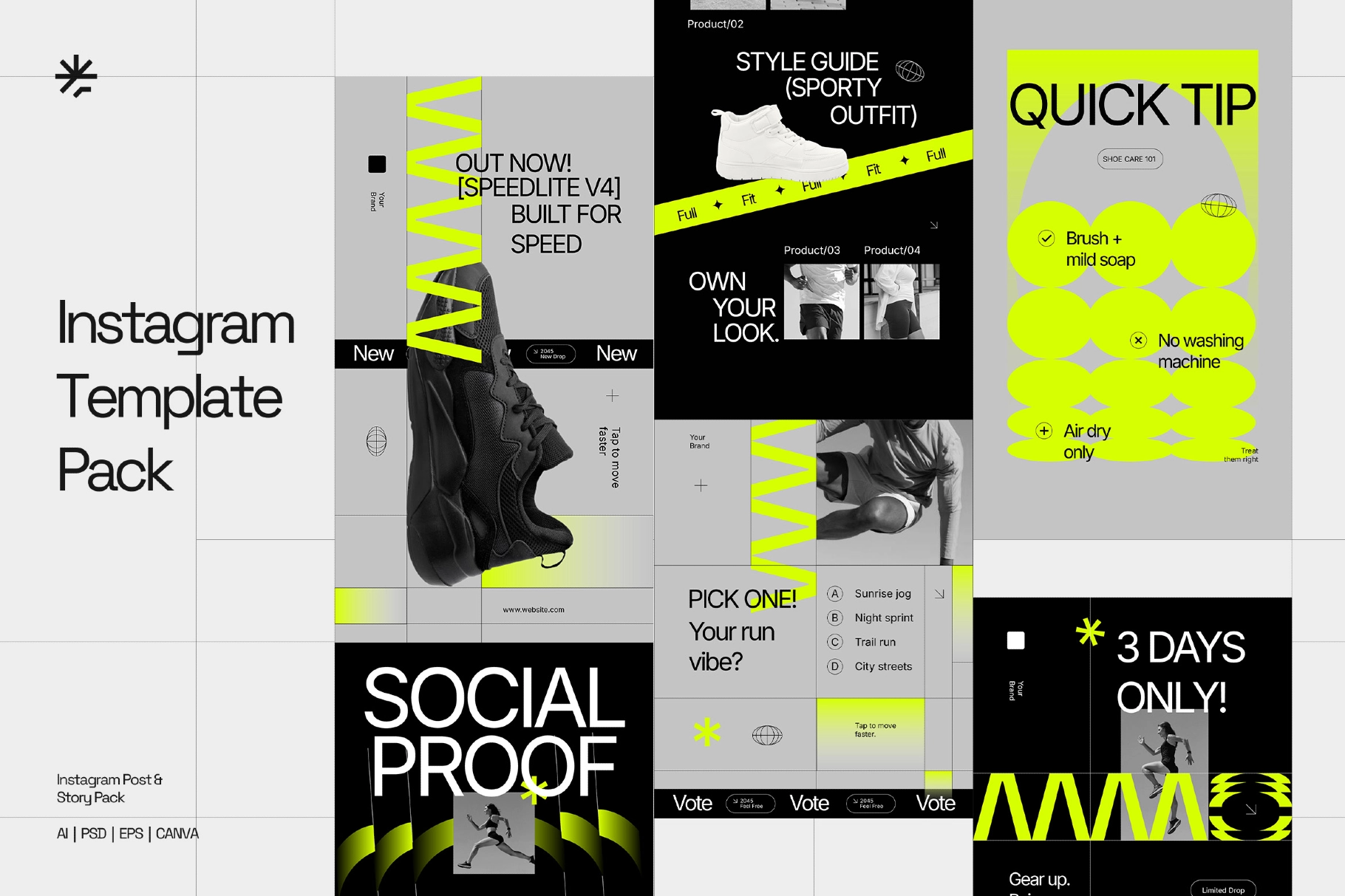 Sportea - Sportwear Instagram Template Pack