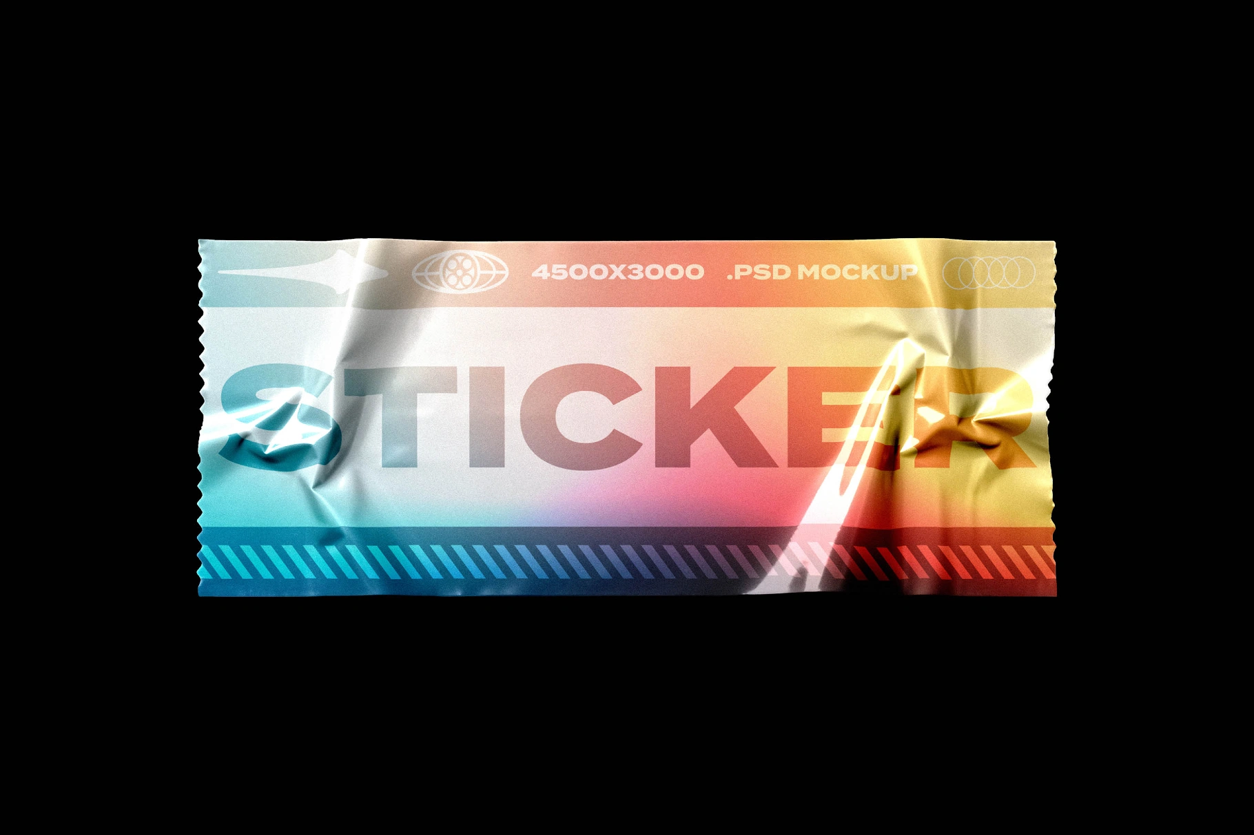 Crumpled Ducktape Mockup