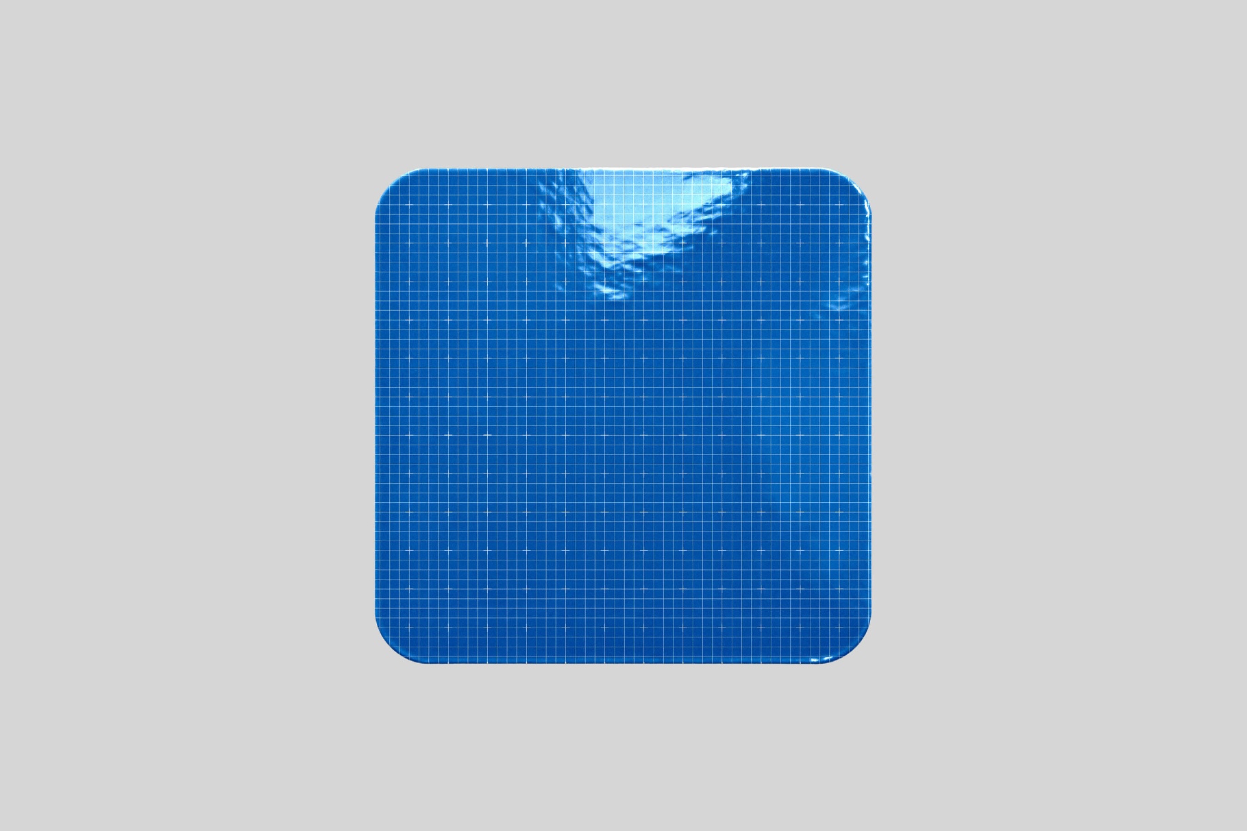 Glossy Square Sticker Mockup