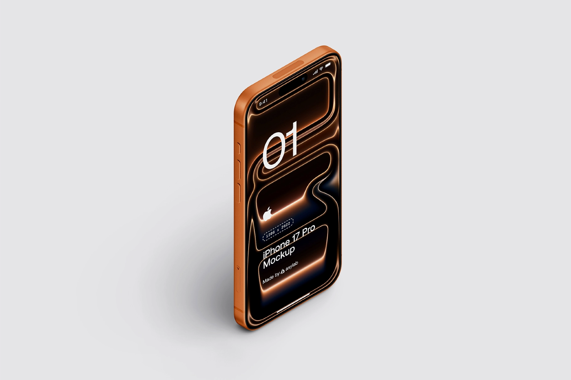 iPhone 17 Pro Screen Mockup | Angled View