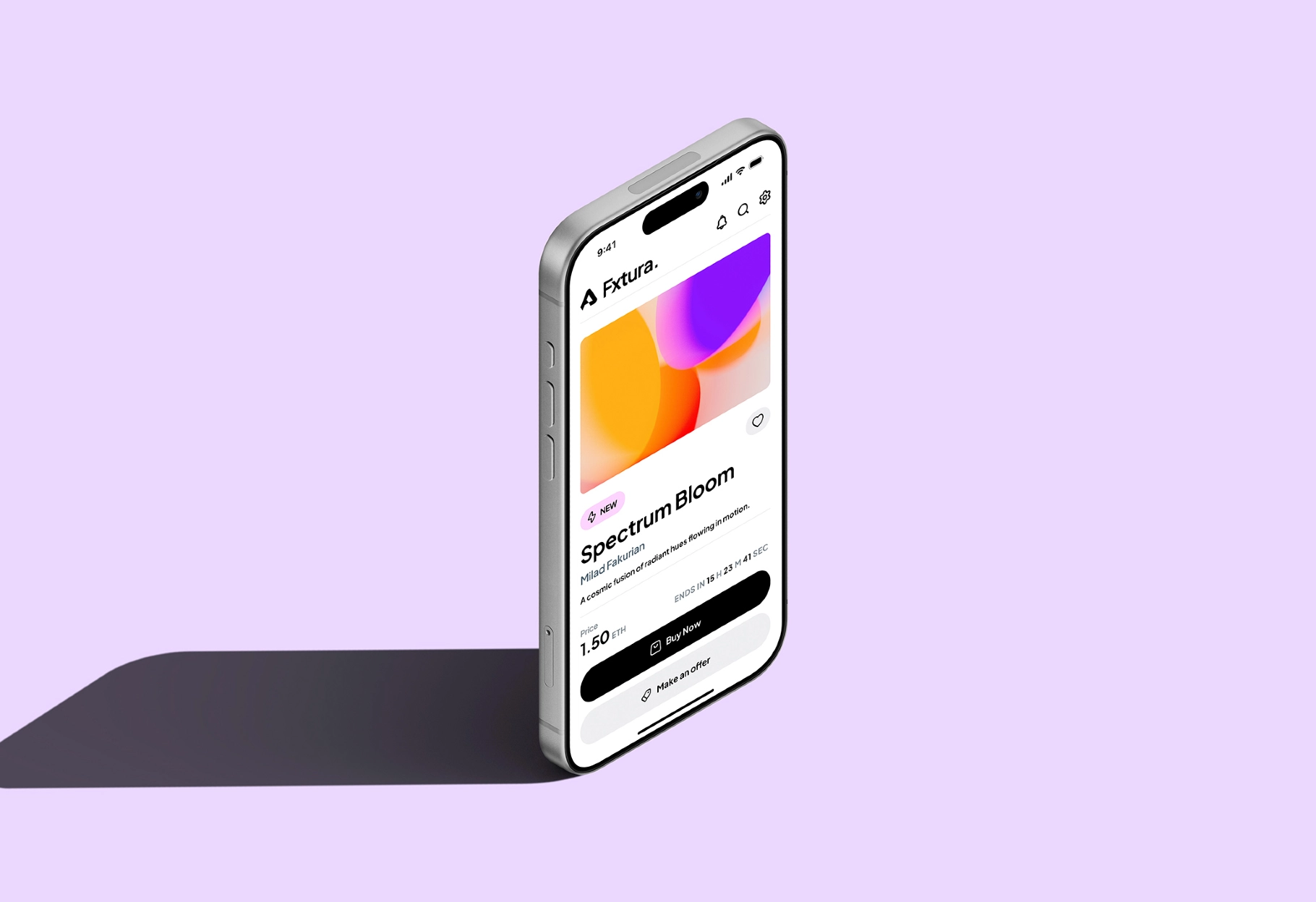 iPhone 17 Pro Screen Mockup | Angled View