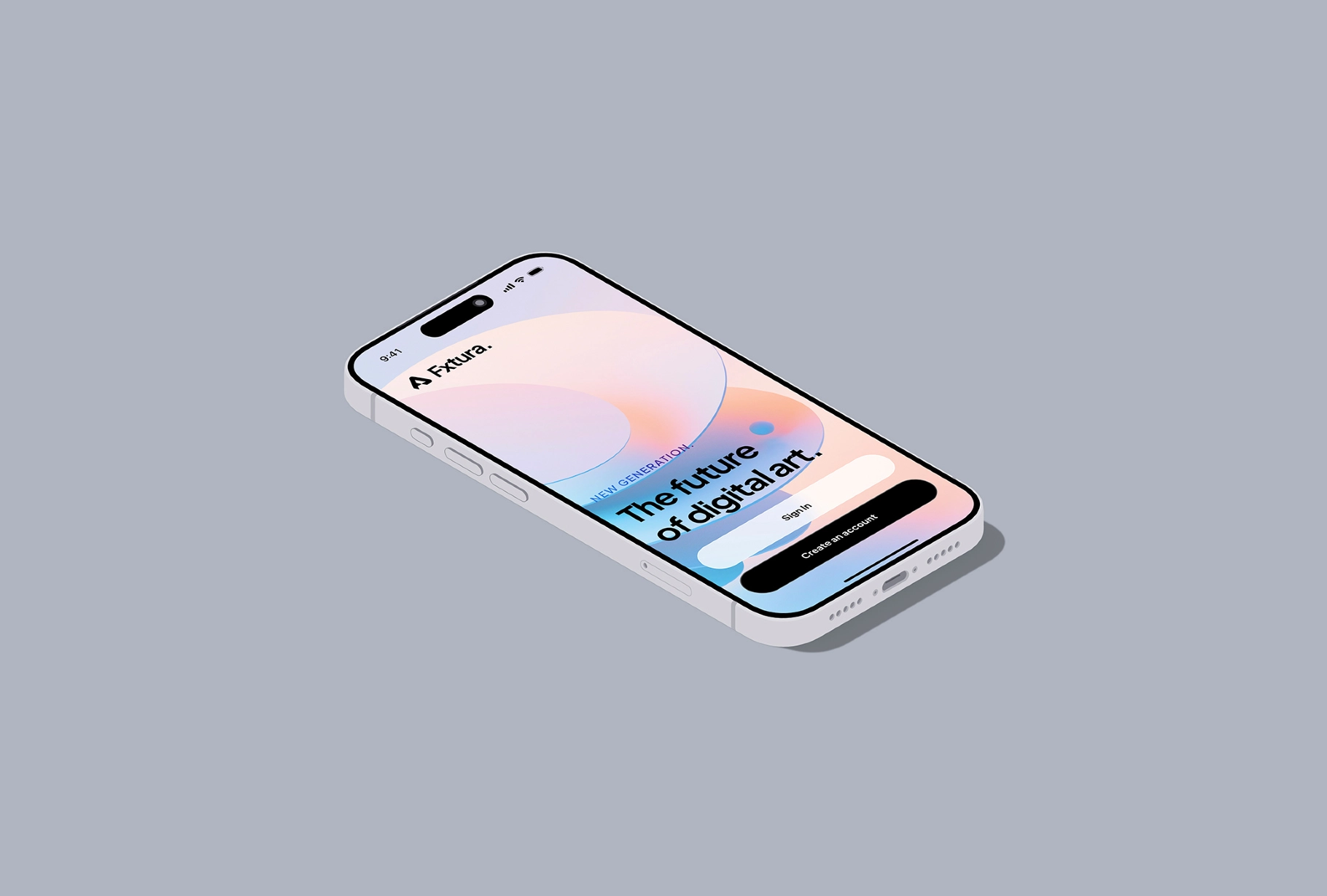 Isometric iPhone 17 Pro Vector Mockup