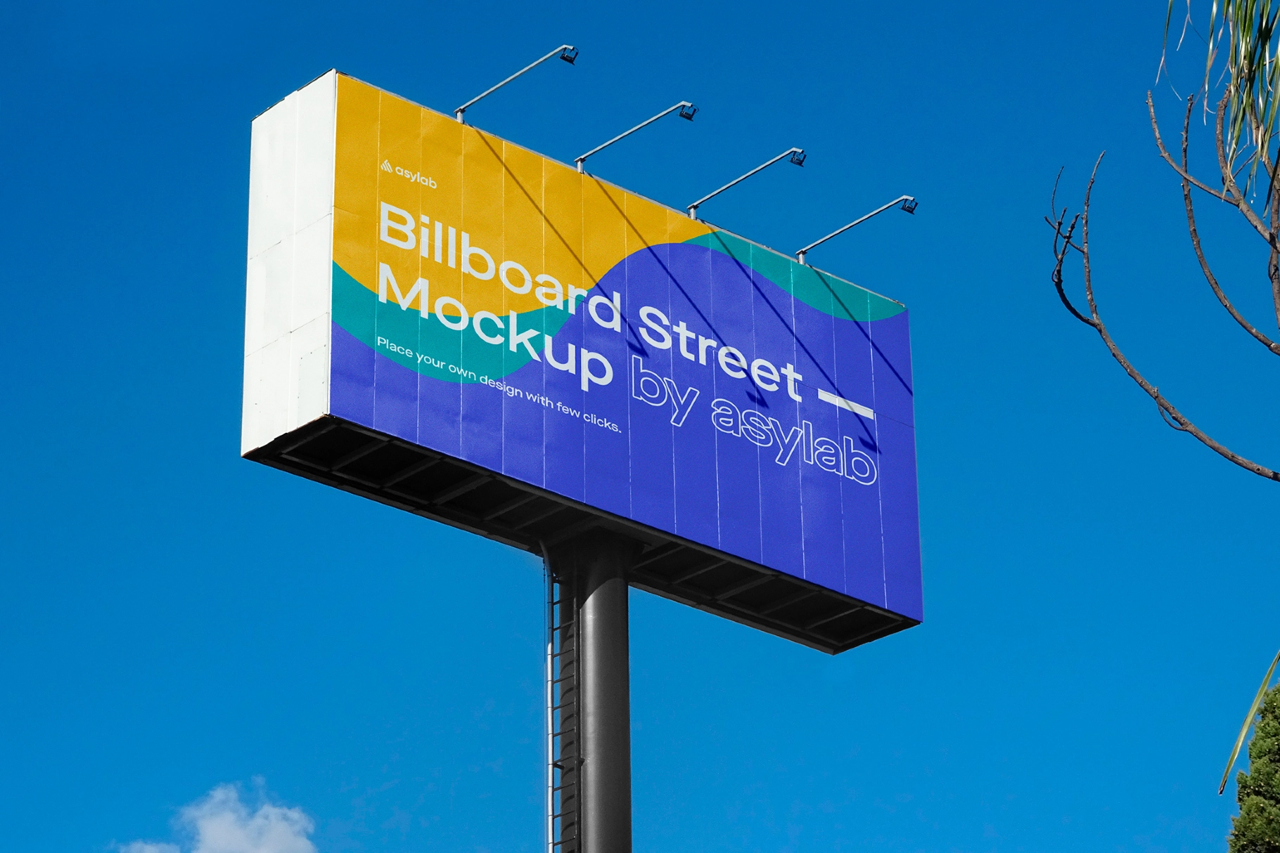 Skyline Box Billboard Mockup