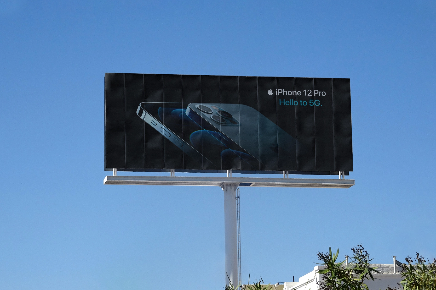 Single-Pole Billboard Mockup