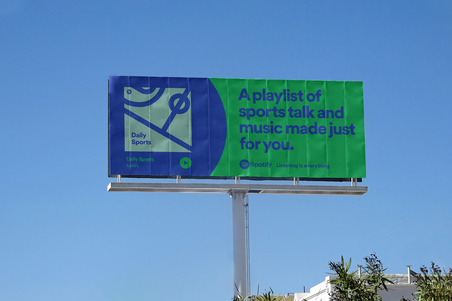 Single-Pole Billboard Mockup