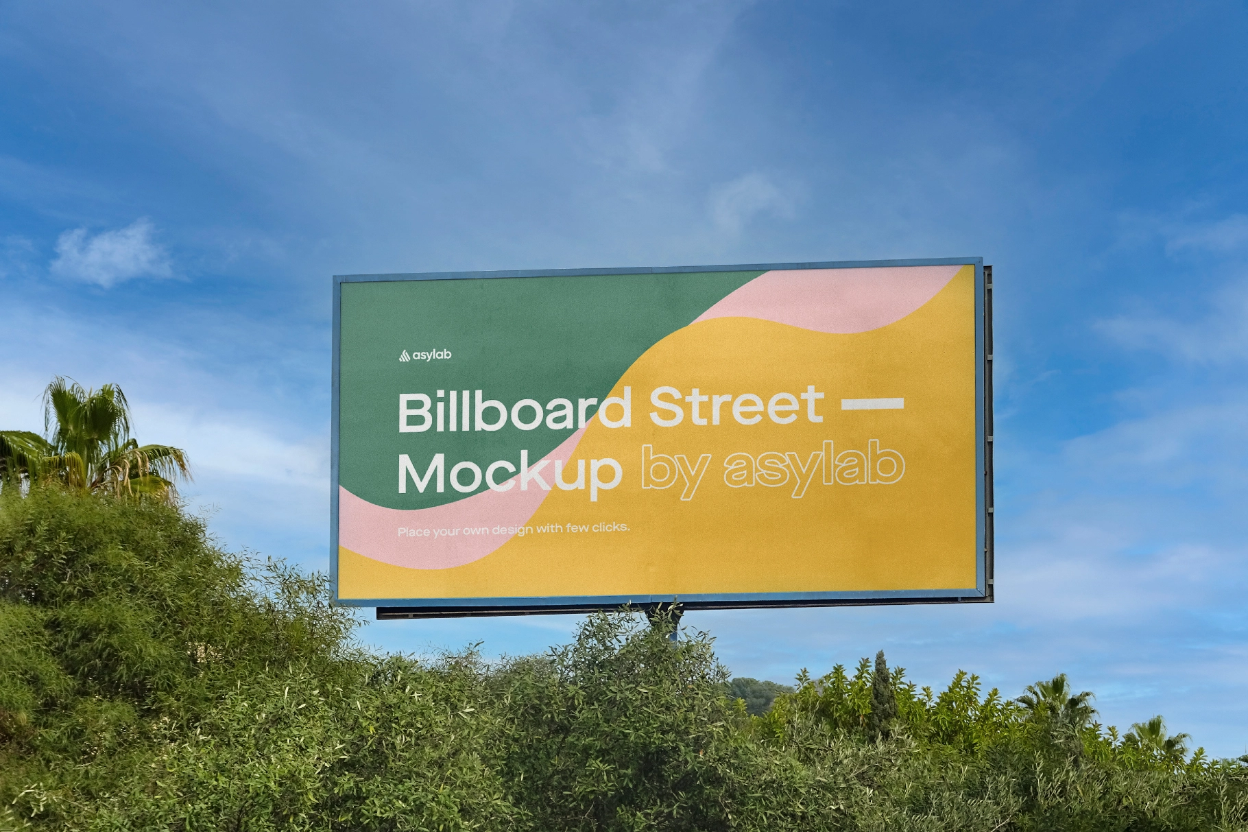 Roadside OOH Billboard Mockup