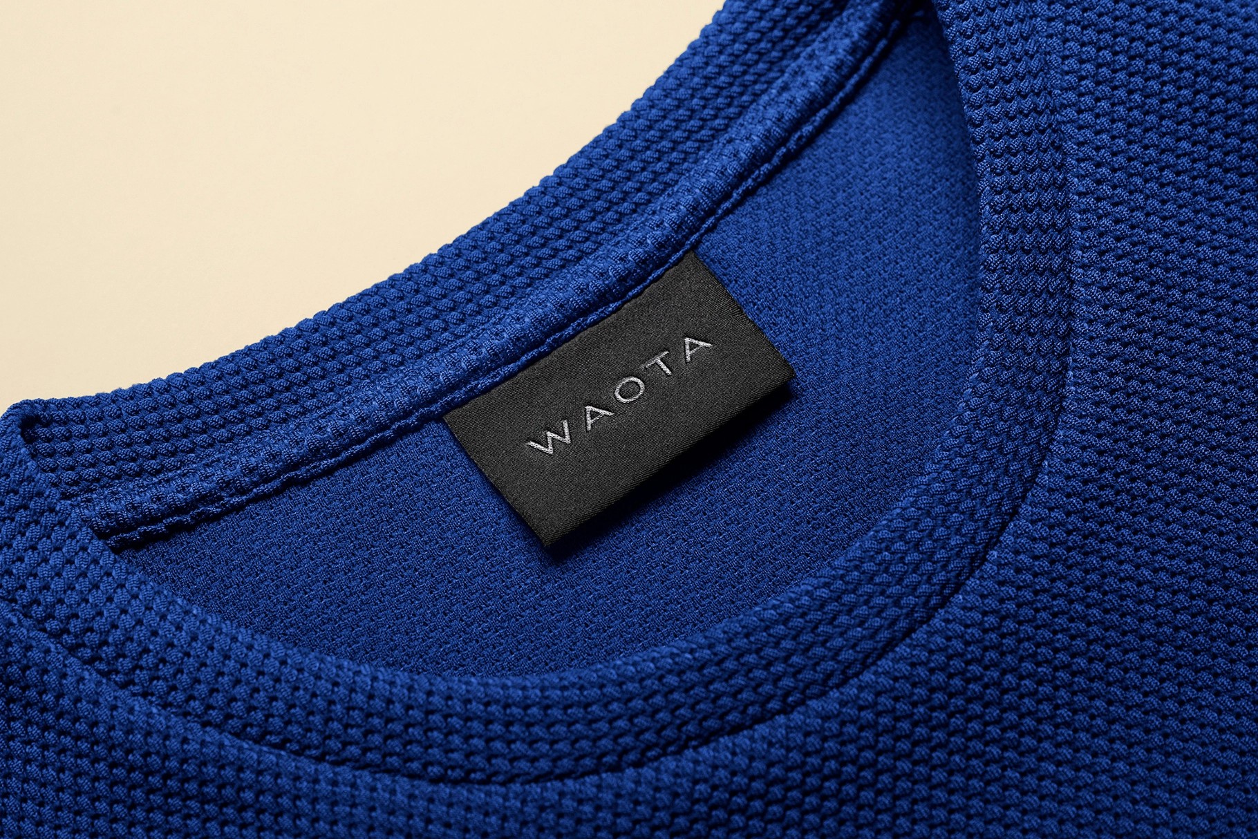 Knit Collar Neck Tag Mockup
