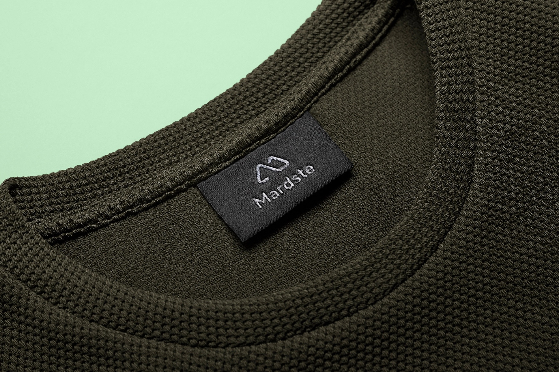 Knit Collar Neck Tag Mockup
