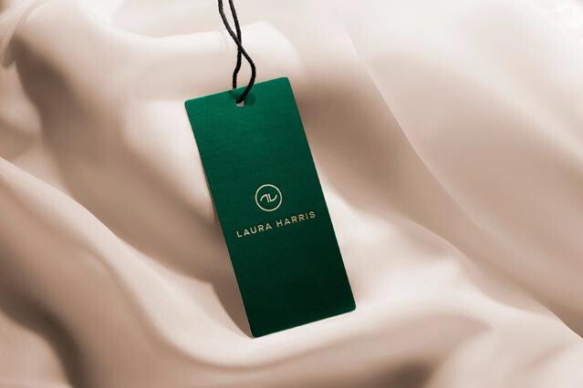 Silk Drape Hang Tag Mockup