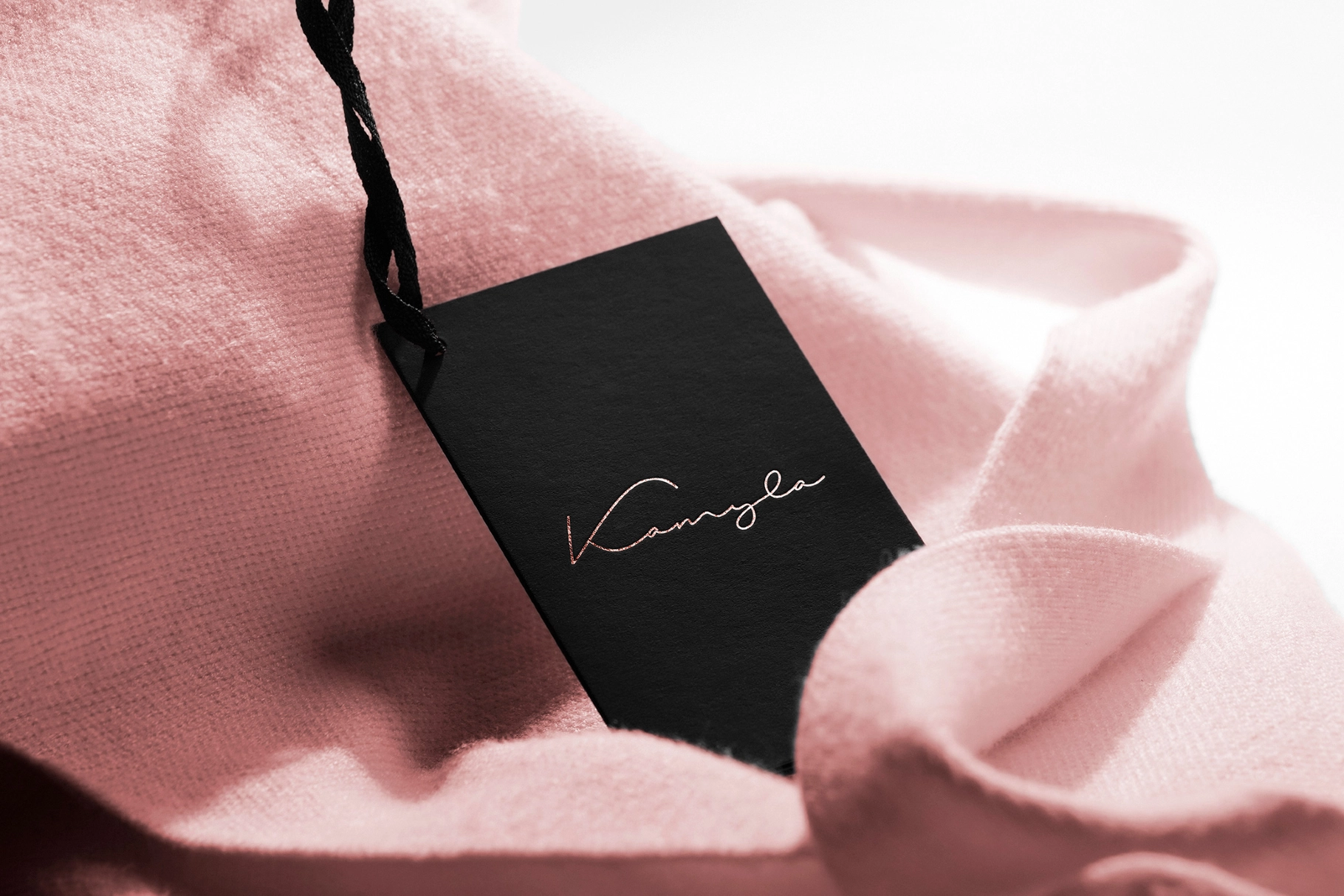 Knit Garment Tag Mockup