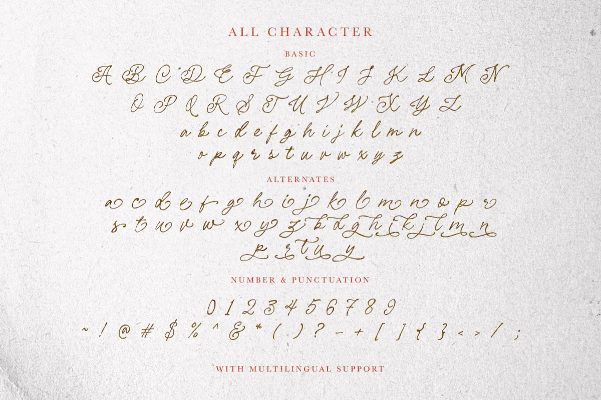 Les Palmiers - Handwritten Script
