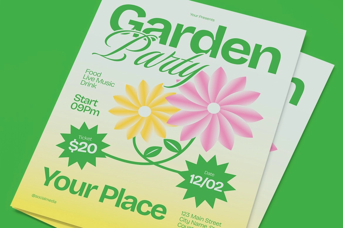 Garden Party Flyer