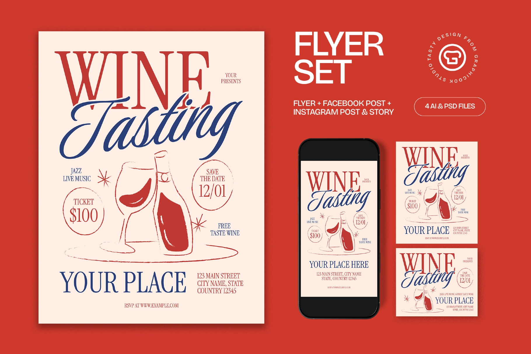 Wine Tasting Flyer