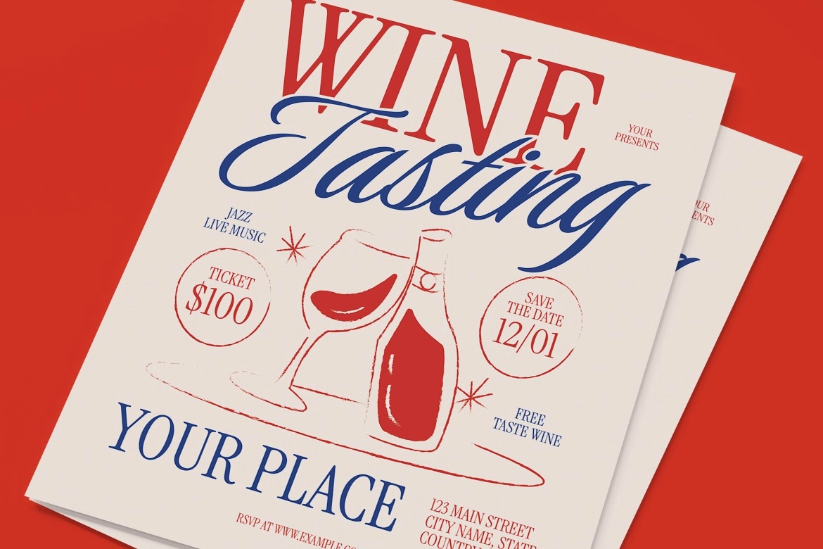 Wine Tasting Flyer