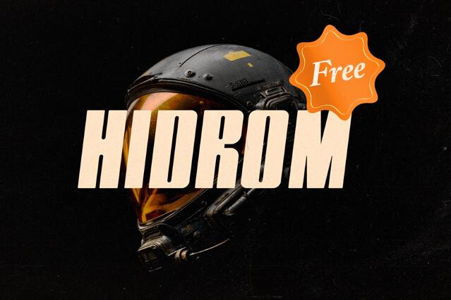 Hidrom - Display Font