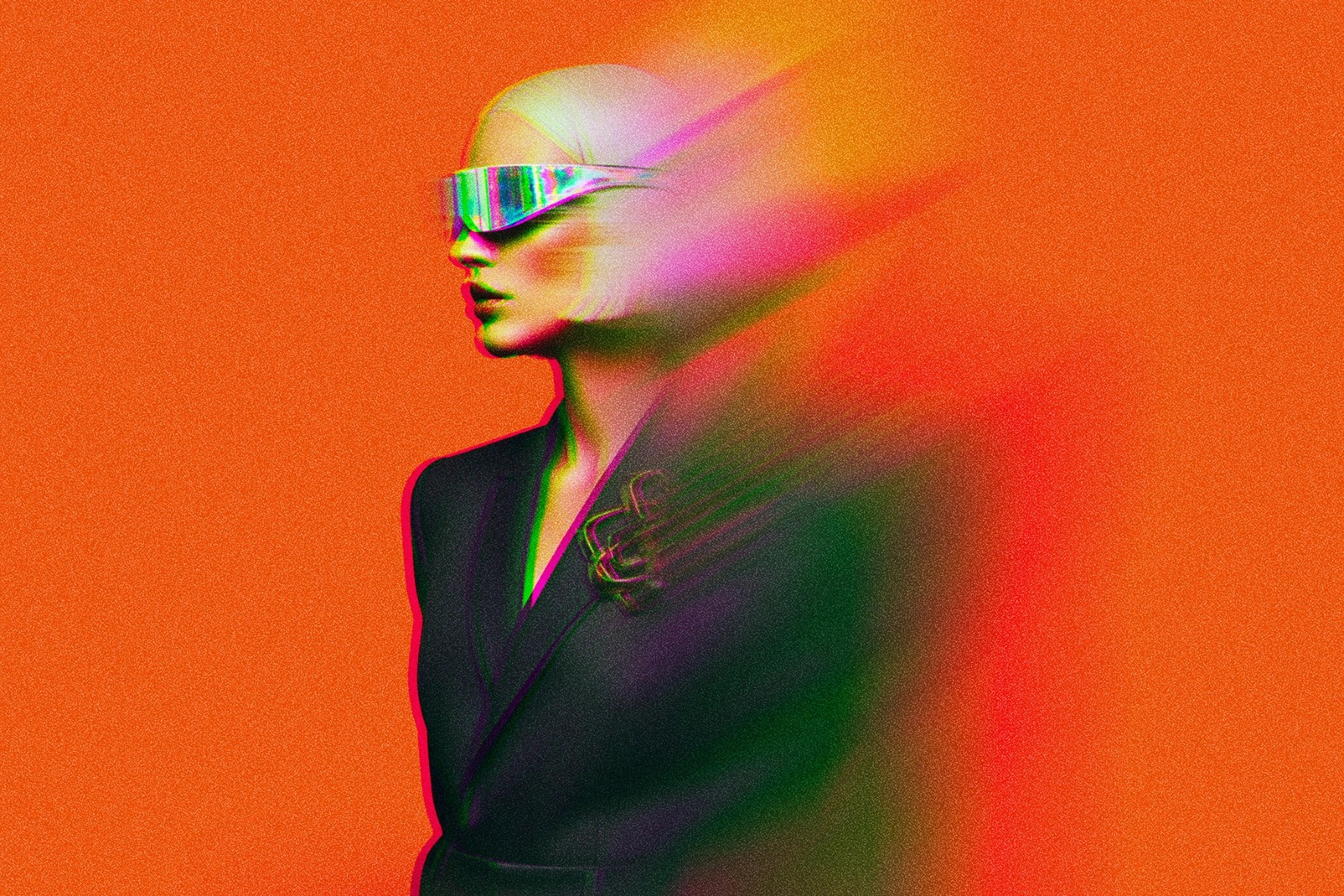 Glitch Motion Photo Effect