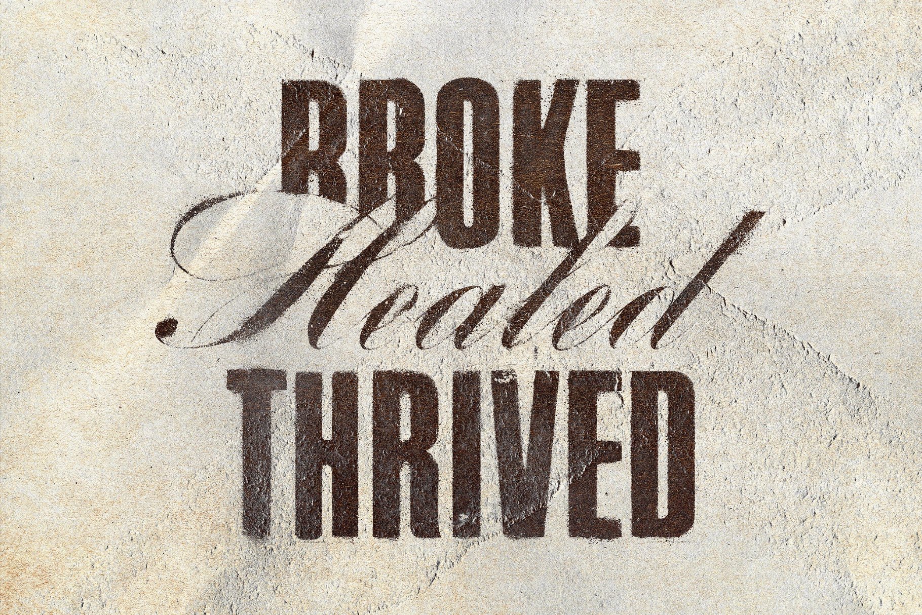 Grunge Ink Print Effect