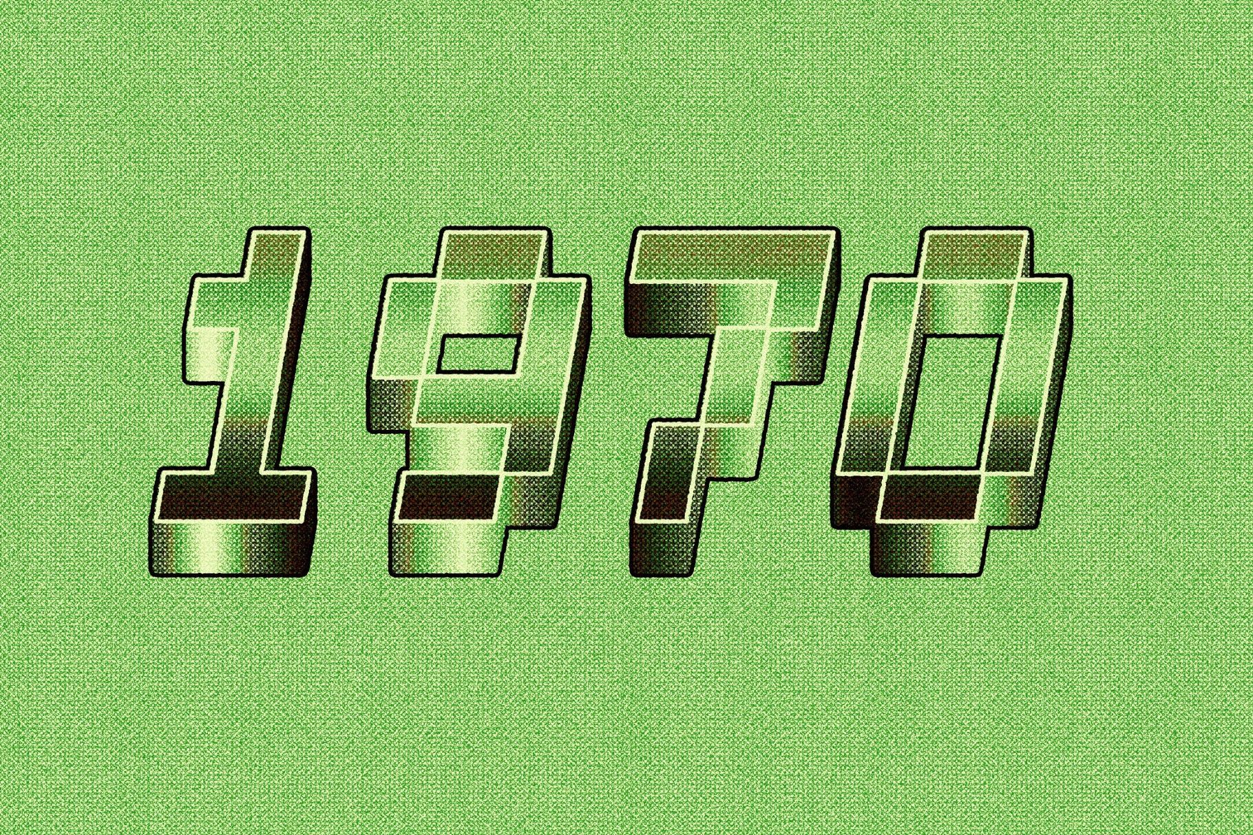 Retro Pixel Grain Text Effect