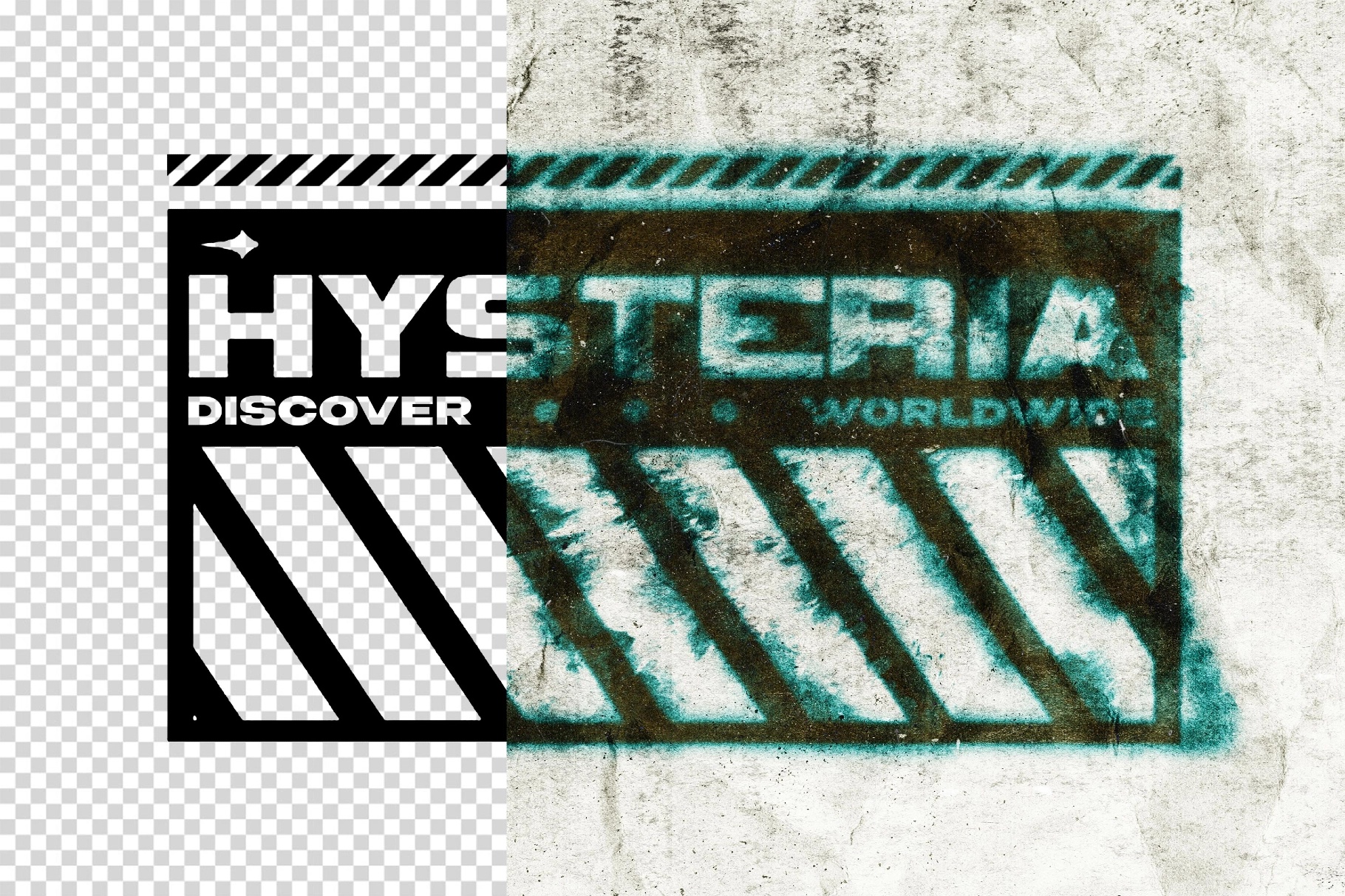 Distressed Misprint Text Effect