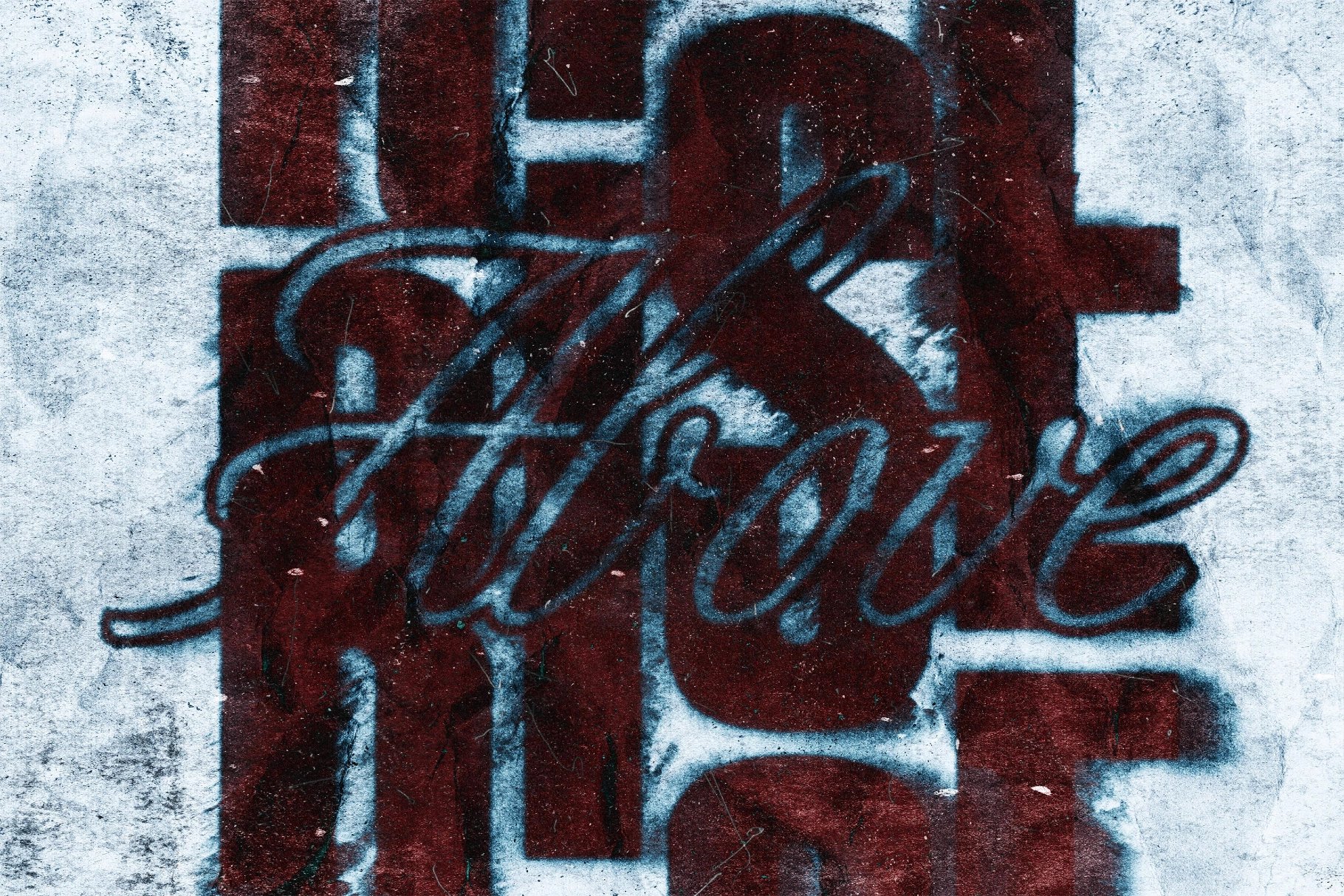 Distressed Misprint Text Effect