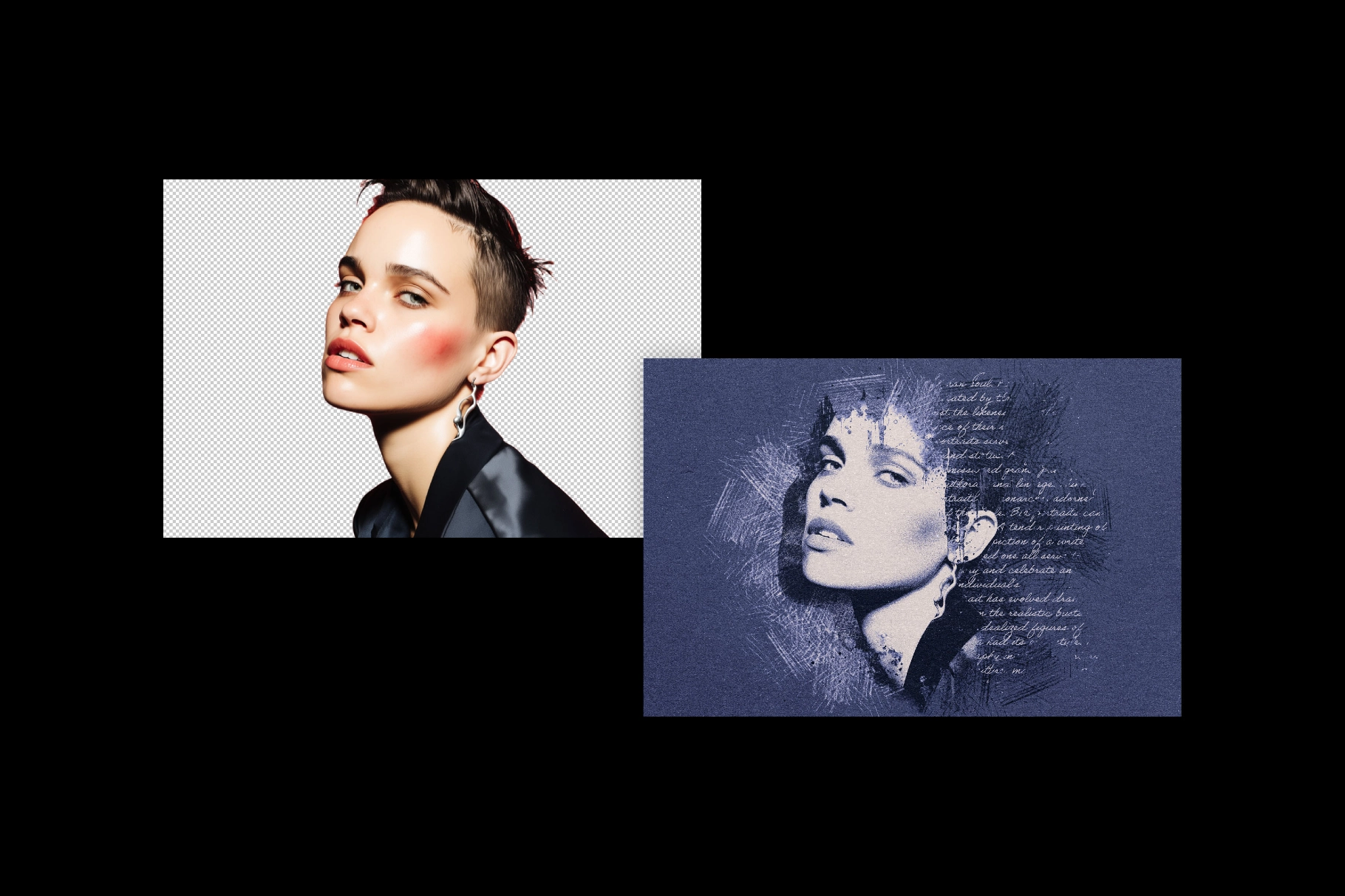 Mixed Art Photo Effect