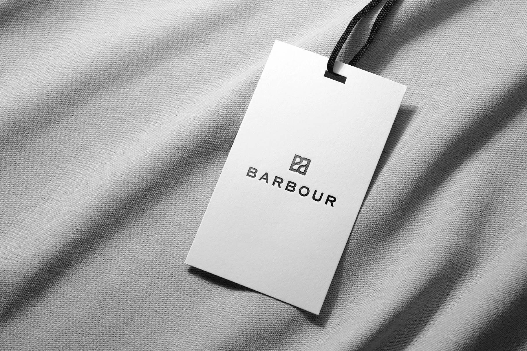 Soft Fabric Hang Tag Mockup