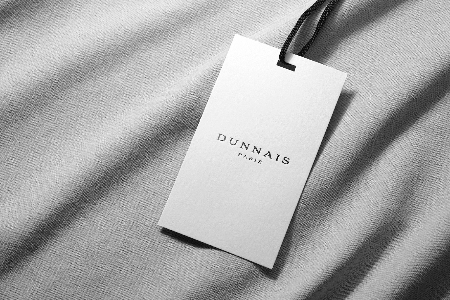 Soft Fabric Hang Tag Mockup