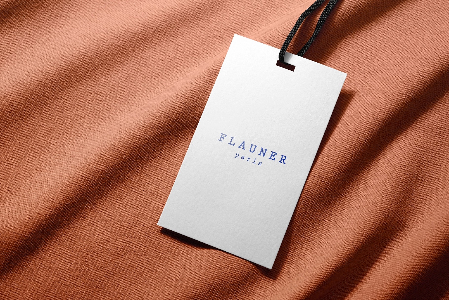 Soft Fabric Hang Tag Mockup