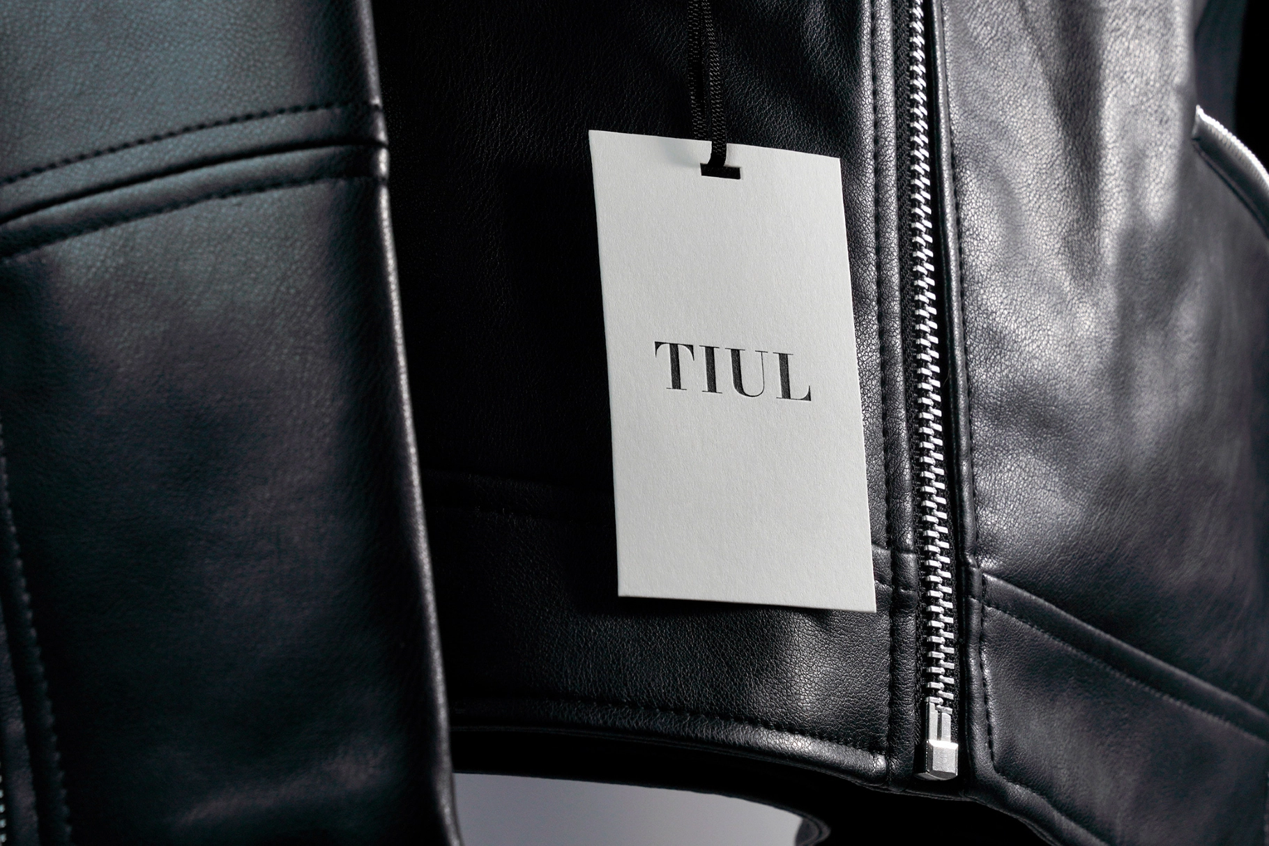 Biker Jacket Tag Mockup