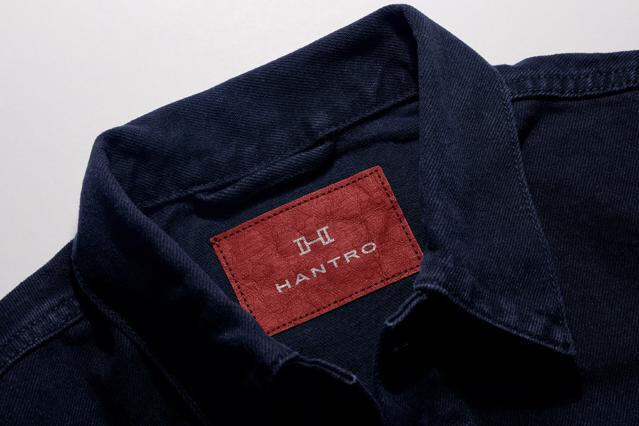 Denim Neck Branded Patch Mockup