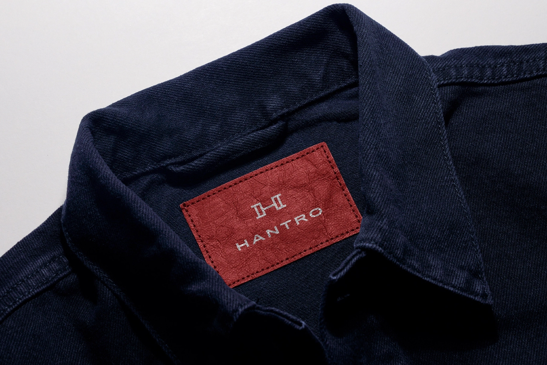 Denim Neck Branded Patch Mockup