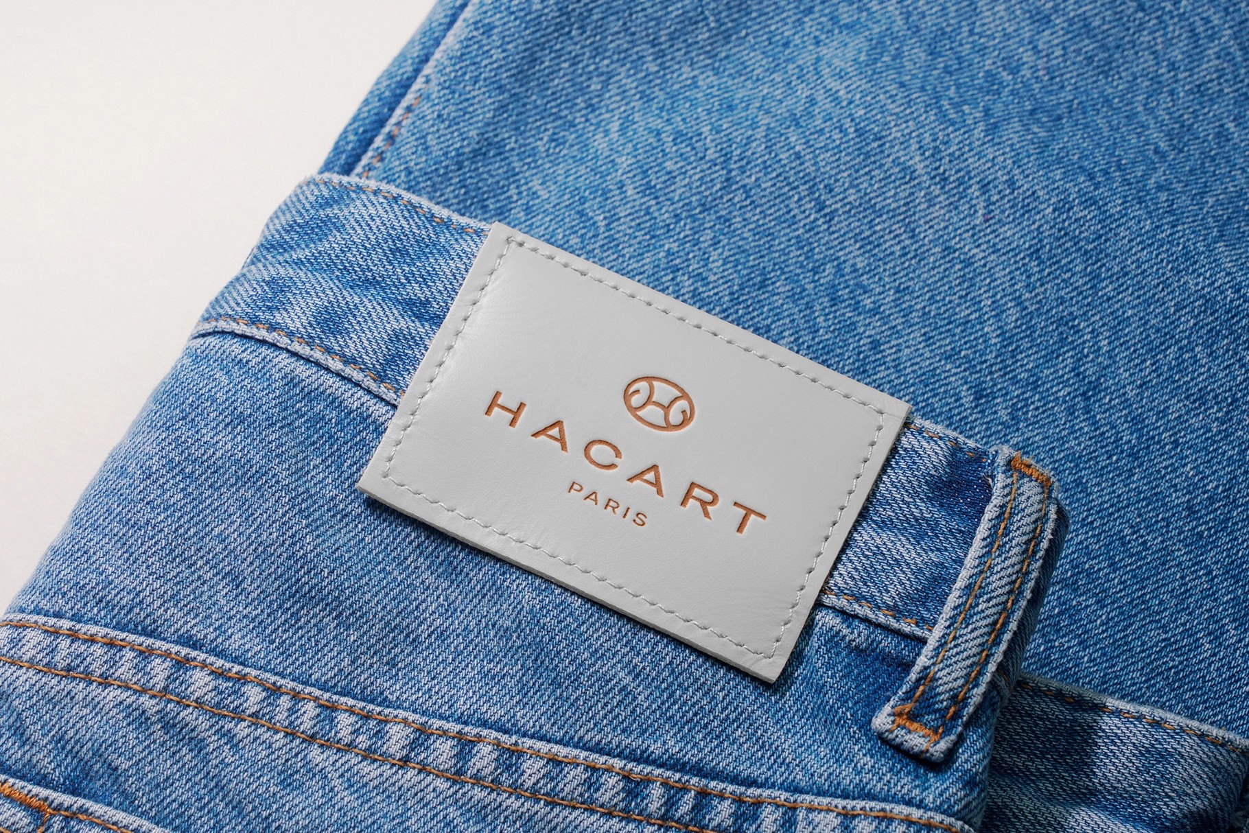 Leather Jacron Patch Mockup