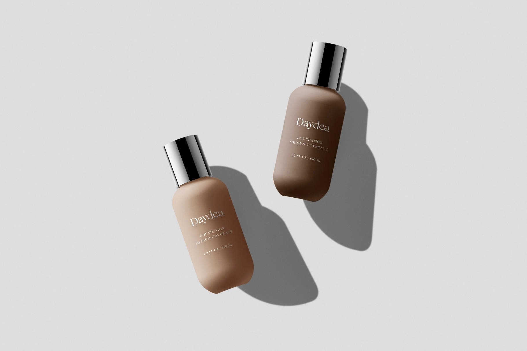 Satin Glass Beauty Bottle Mockup